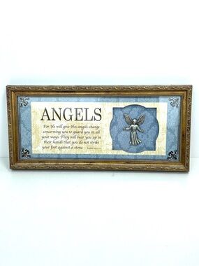 Angels Psalm 91:11-12 for Divine Protection Framed Wall Art